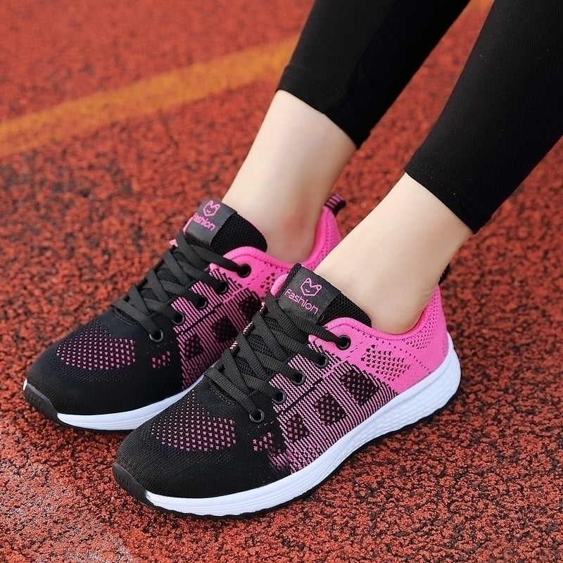 Women Casual Shoes Breathable Walking Mesh Flat Non-slip Shoes