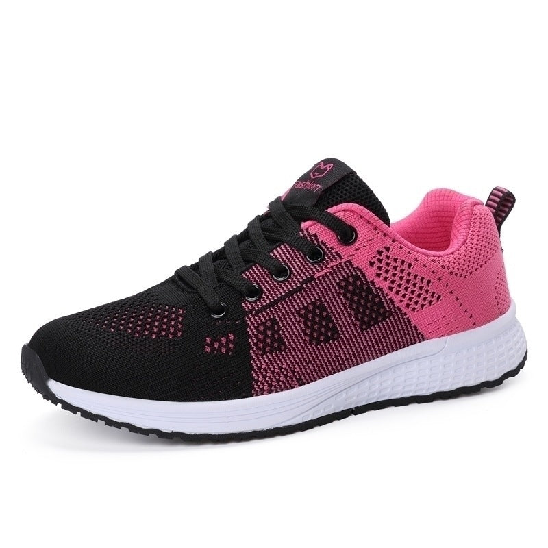 Women Casual Shoes Breathable Walking Mesh Flat Non-slip Shoes