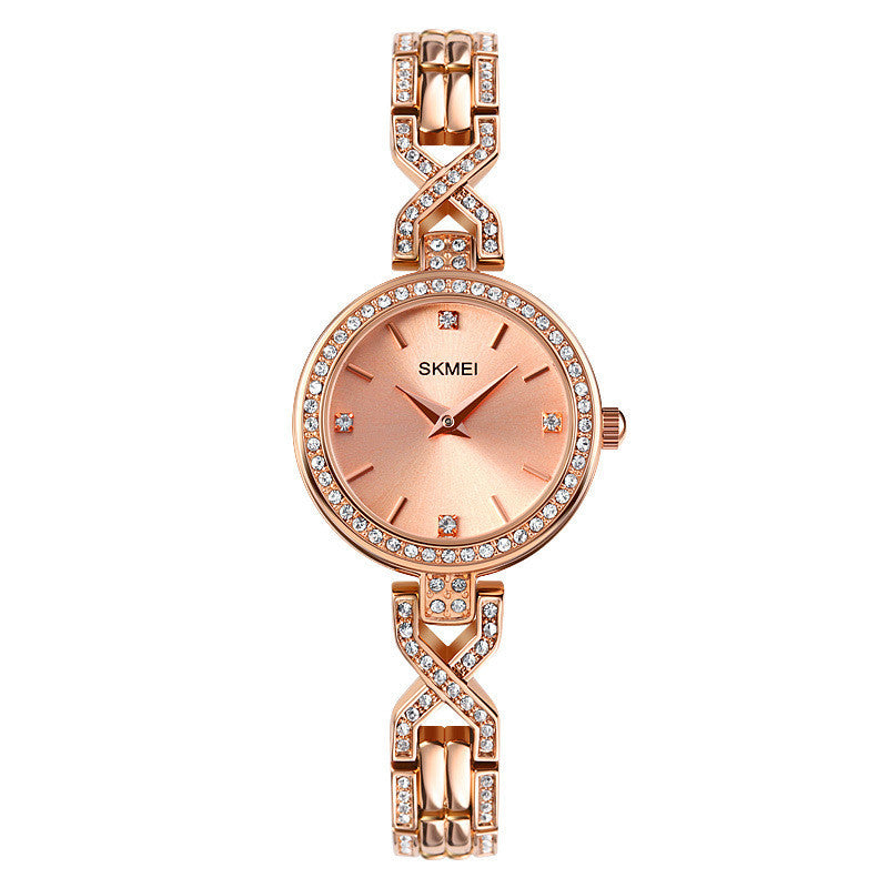 Time Beauty Fashion Round Jewelry Buckle Women's Bracelet Quartz Watch