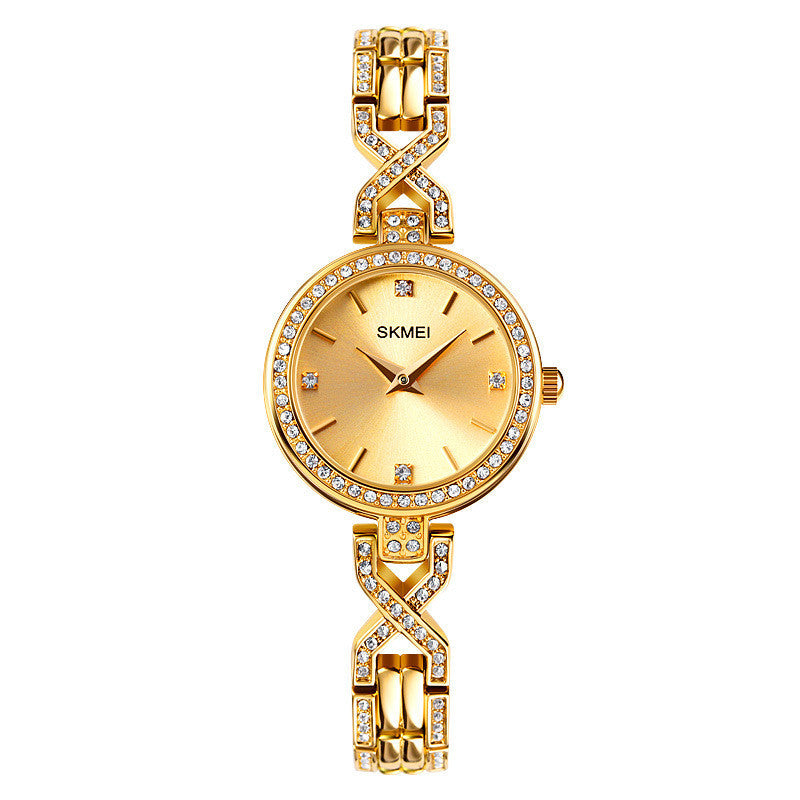 Time Beauty Fashion Round Jewelry Buckle Women's Bracelet Quartz Watch