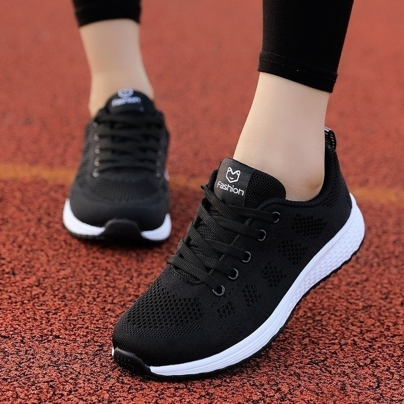Women Casual Shoes Breathable Walking Mesh Flat Non-slip Shoes