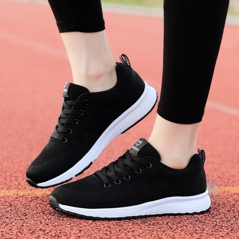 Women Casual Shoes Breathable Walking Mesh Flat Non-slip Shoes