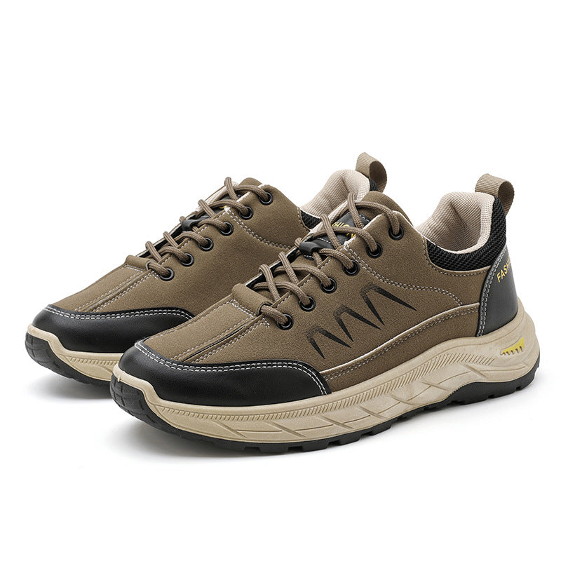 Mens Casual Plus-size Waterproof Thick-soled Sneakers