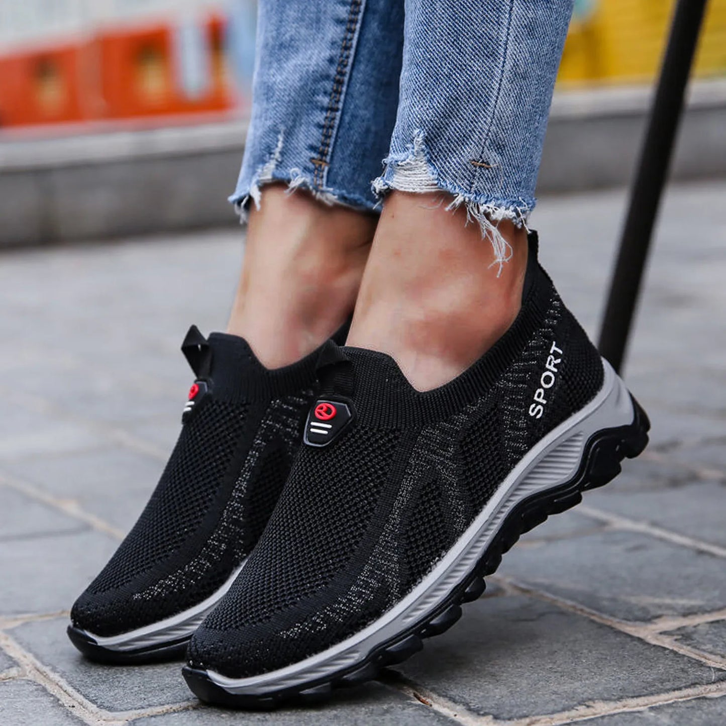 Mesh Running Sneaker For Women Athletic Tennis Trainer Breathable Sneakers Sport Walking Shoes Footwear
