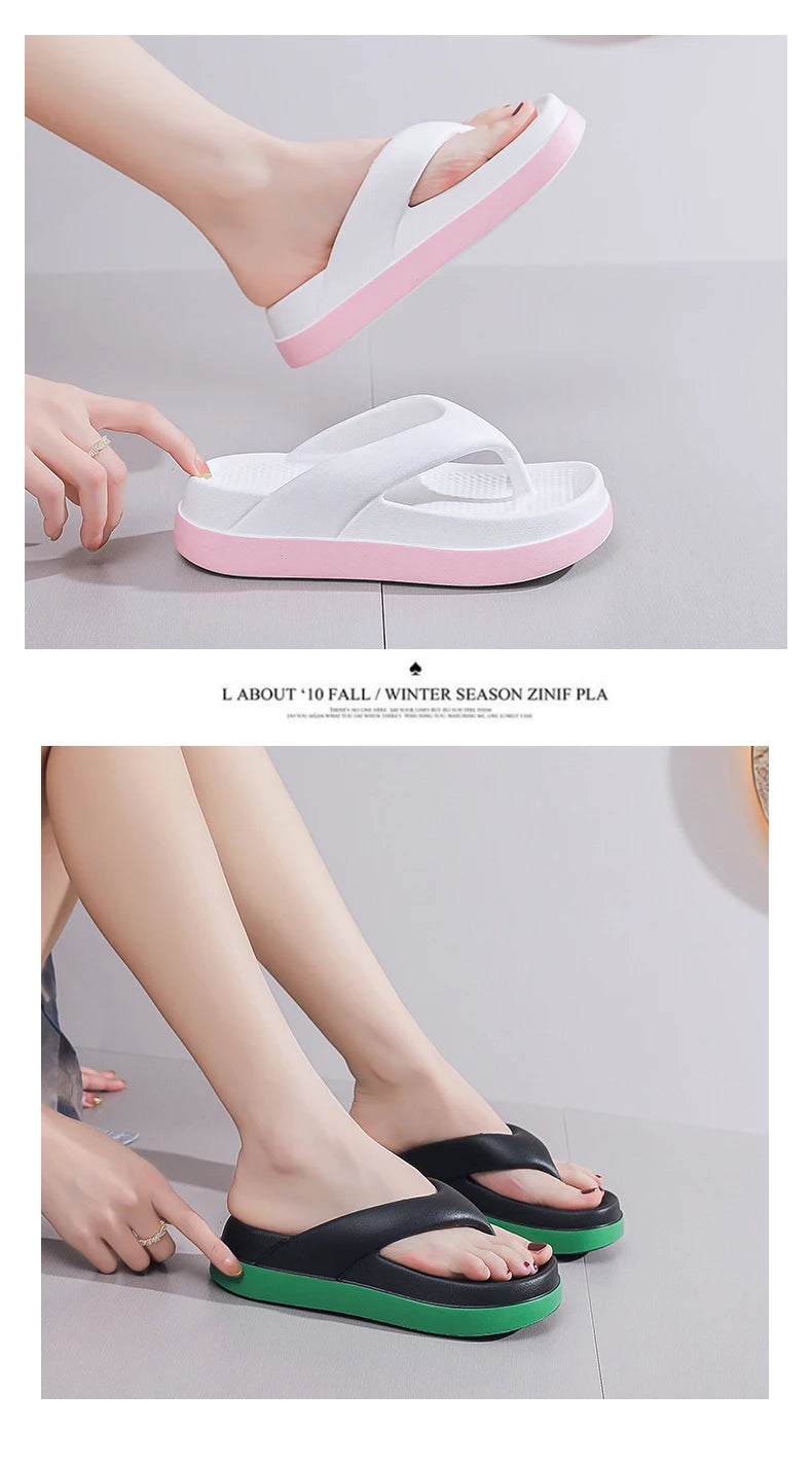 Woman flip flops Popular Design Shoes Casual Platform Sandals non-slip Outdoor slippers Unique features Flat sandals
