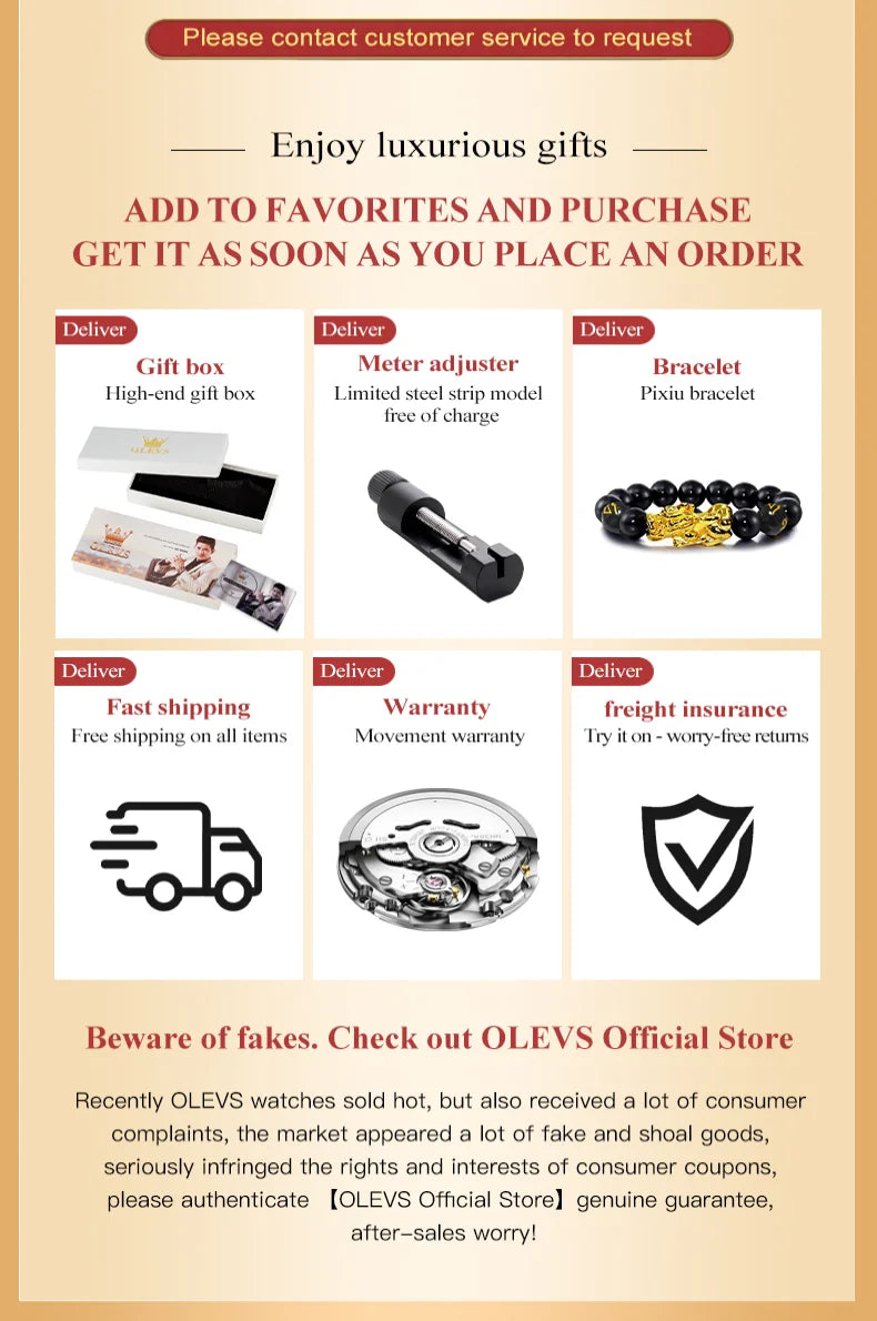 OLEVS Original Brand Men's Watches Waterproof Multifunctional Luminous Fully Automatic Mechanical Watch Moon Phase Starry Disk