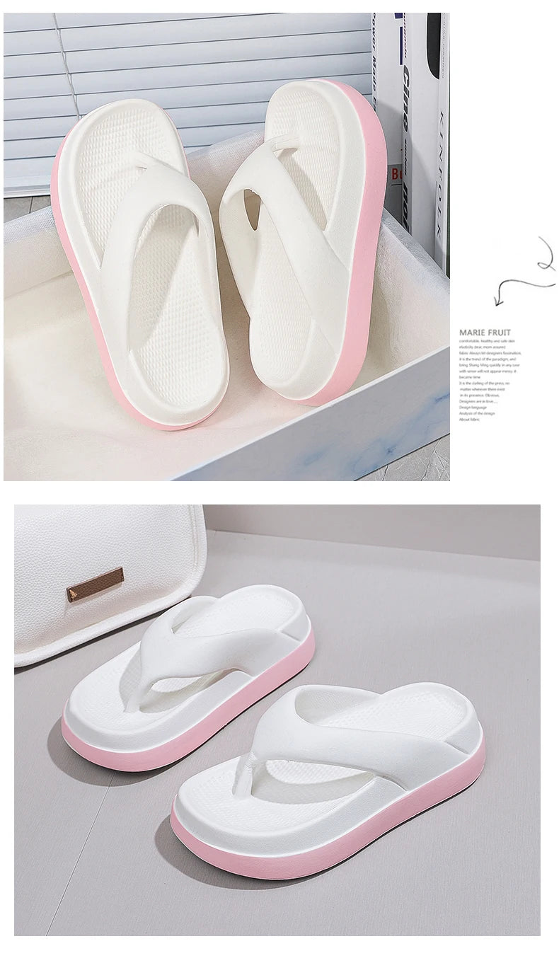 Woman flip flops Popular Design Shoes Casual Platform Sandals non-slip Outdoor slippers Unique features Flat sandals