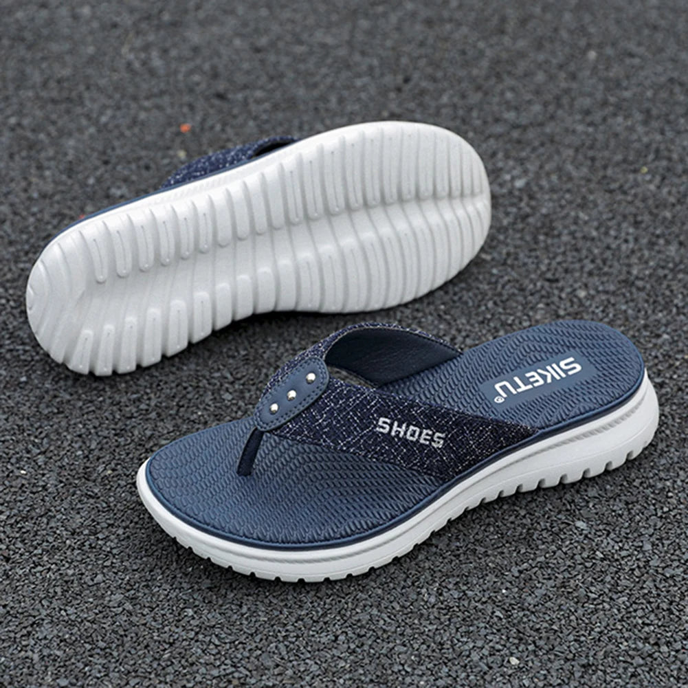 Women's Wedge Sandals Comfortable Thong Slippers Casual Summer Beach Sandals Sports for Summer Indoor Outdoor
