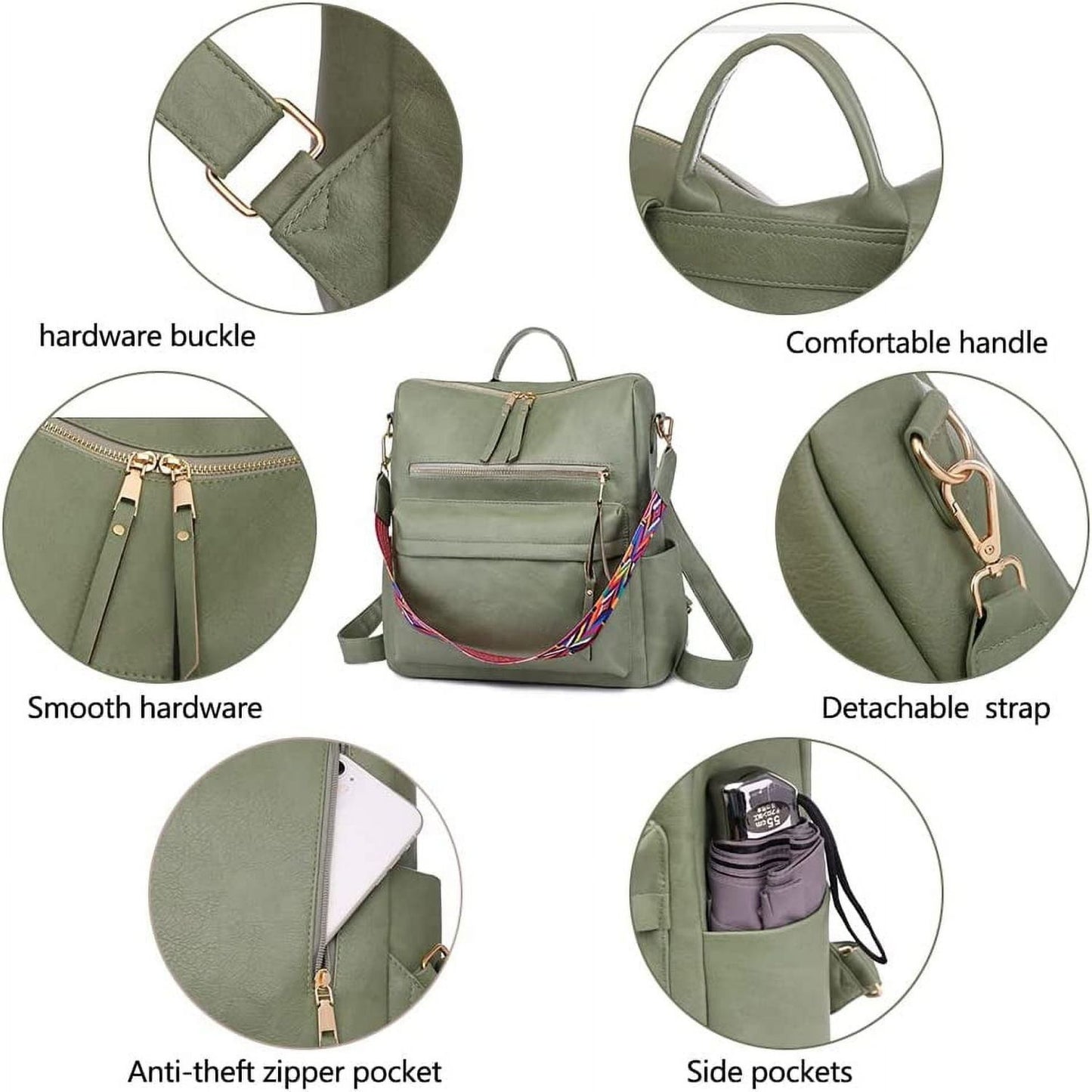 Backpack Purses for Women College Backpacks Convertible Shoulder Satchel Handbags