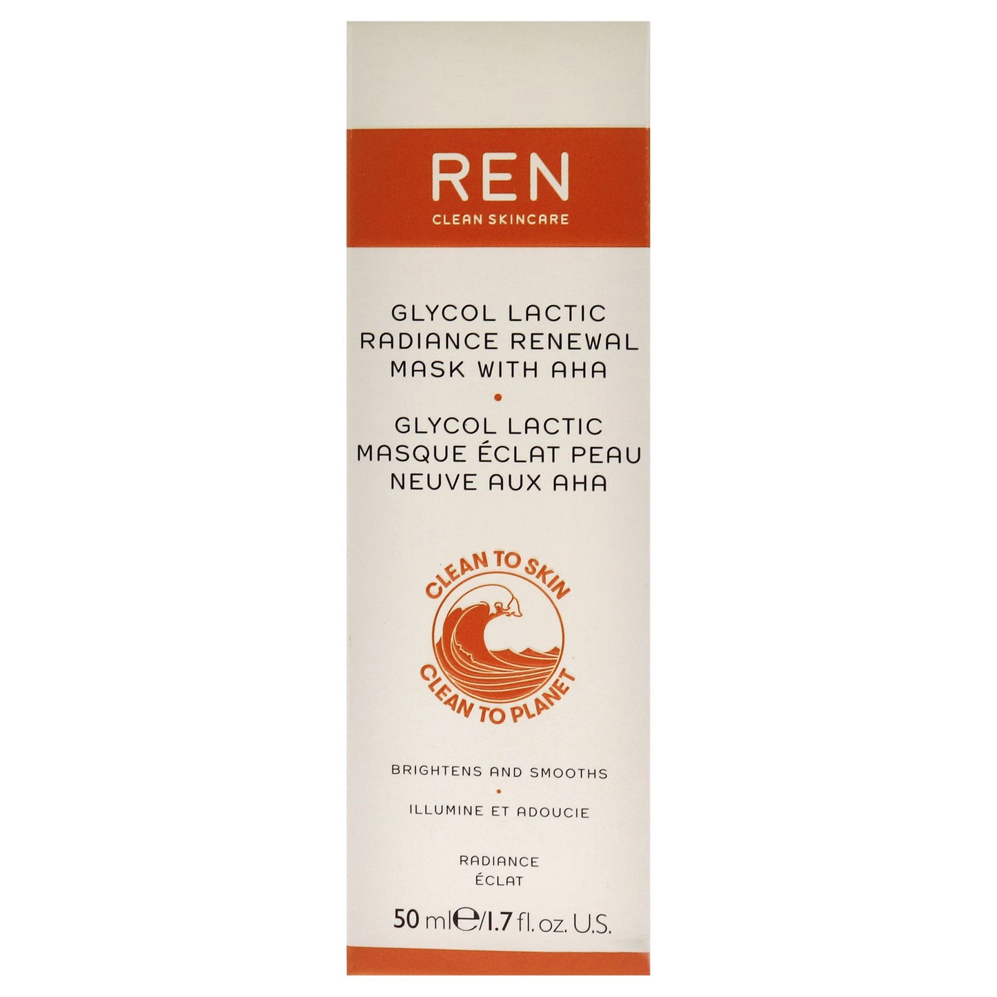 Glycol Lactic Radiance Renewal Mask by REN for Unisex - 1.7 oz Mask