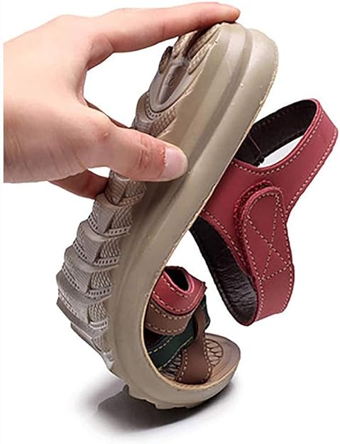 Sandals Soft Leather Flat Beach Sandals