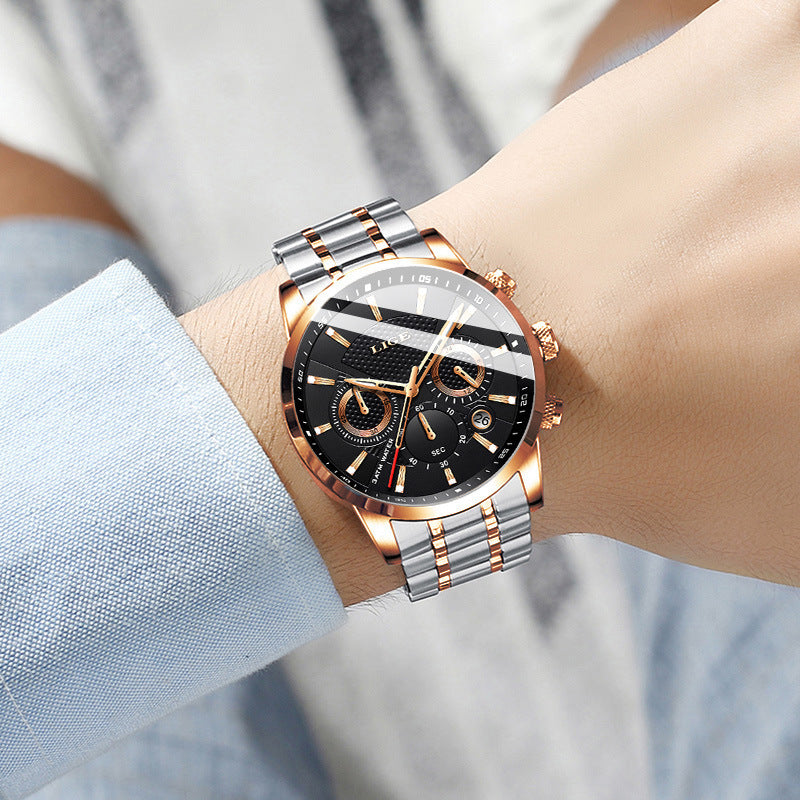 LIGE Men Fashion Sport Quartz Clock Men's Watches