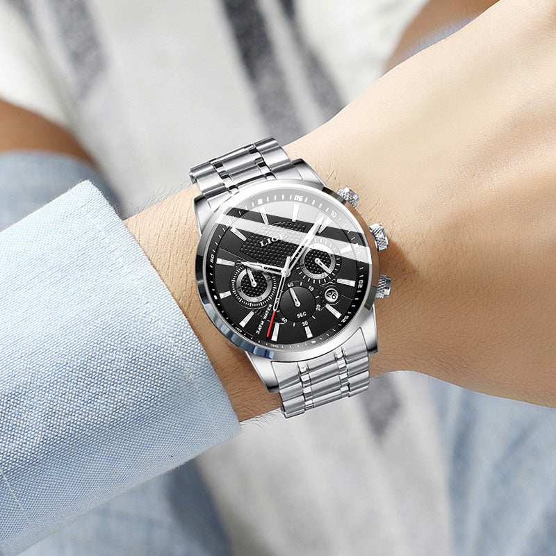 LIGE Men Fashion Sport Quartz Clock Men's Watches