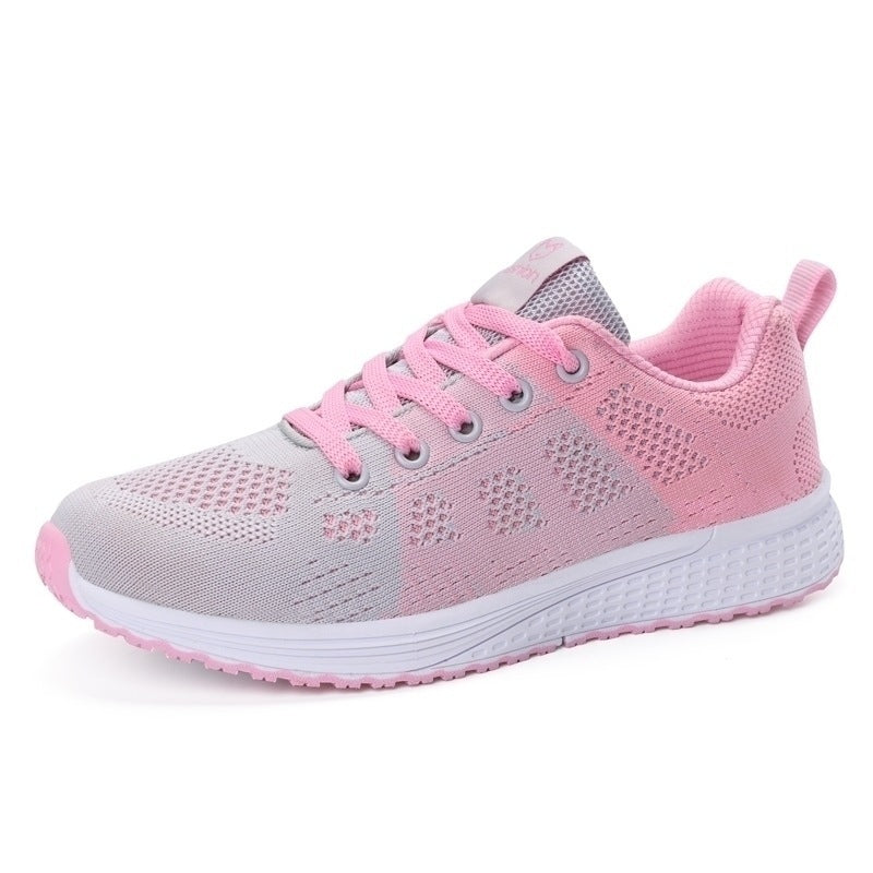 Women Casual Shoes Breathable Walking Mesh Flat Non-slip Shoes