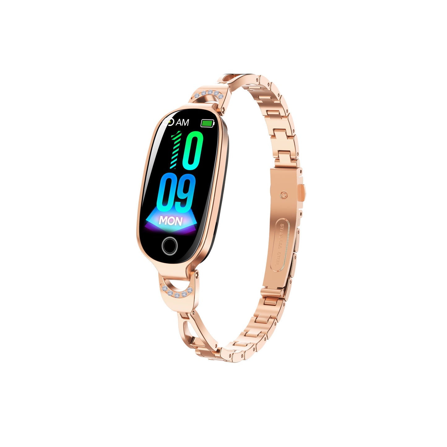 Gold Smartwatch For Women Compatible For Android& IOS, Smart Bracelet Waterproof