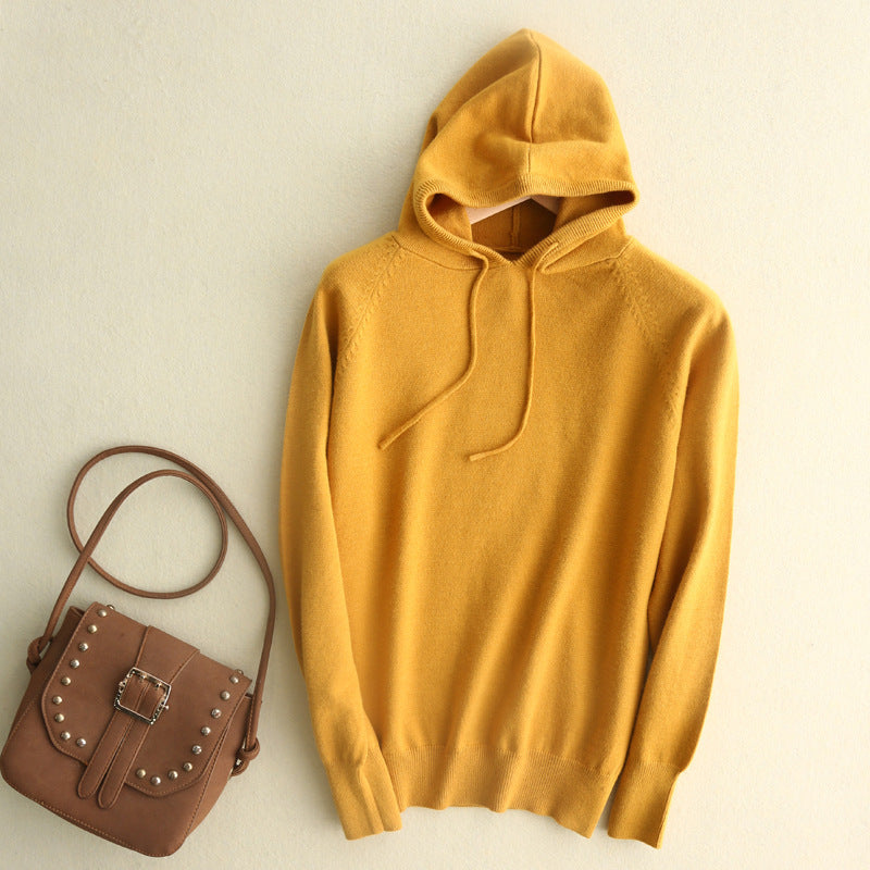 Womens Stylish Solid-color Hooded Jacket That Goes With Everything