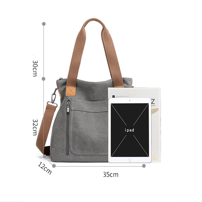 Women Totes All-match Portable Large-capacity Female Canvas Casual Shoulder Bags