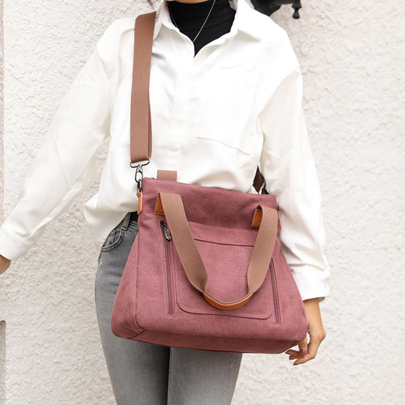 Women Totes All-match Portable Large-capacity Female Canvas Casual Shoulder Bags
