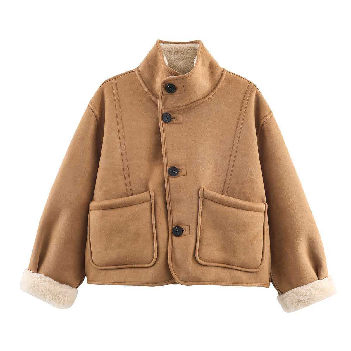Womens Stylish Versatile Reversible Thermal Jacket