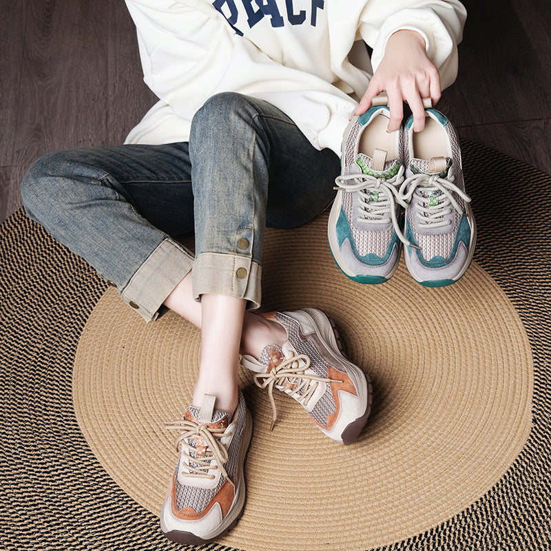 Womens Retro Casual Soft-soled Sneakers