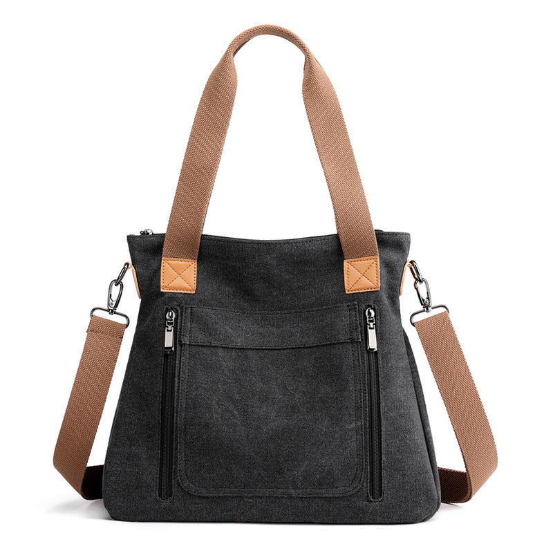 Women Totes All-match Portable Large-capacity Female Canvas Casual Shoulder Bags