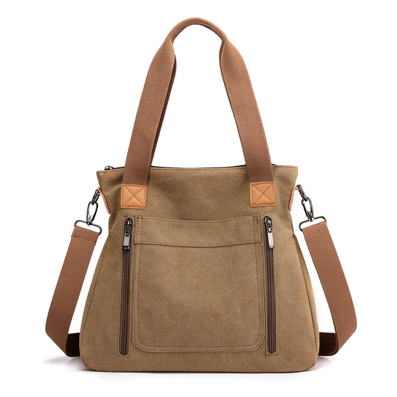 Women Totes All-match Portable Large-capacity Female Canvas Casual Shoulder Bags