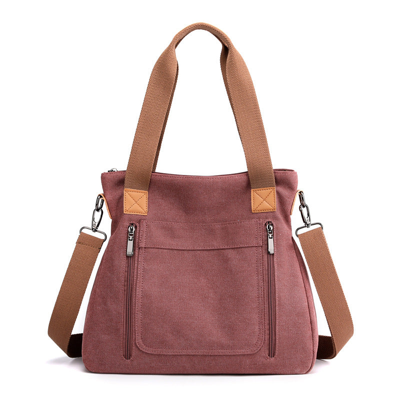 Women Totes All-match Portable Large-capacity Female Canvas Casual Shoulder Bags