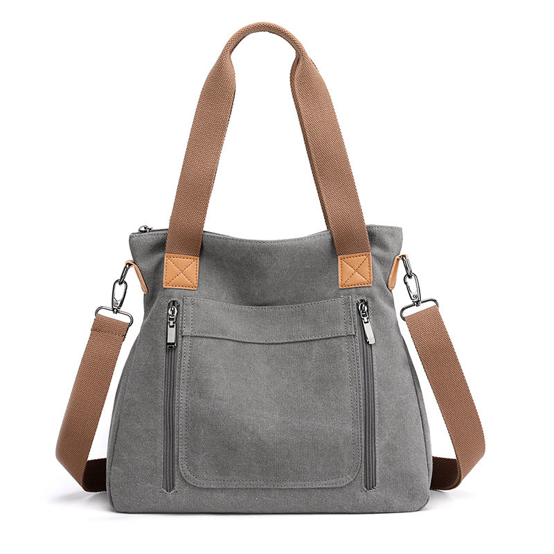 Women Totes All-match Portable Large-capacity Female Canvas Casual Shoulder Bags
