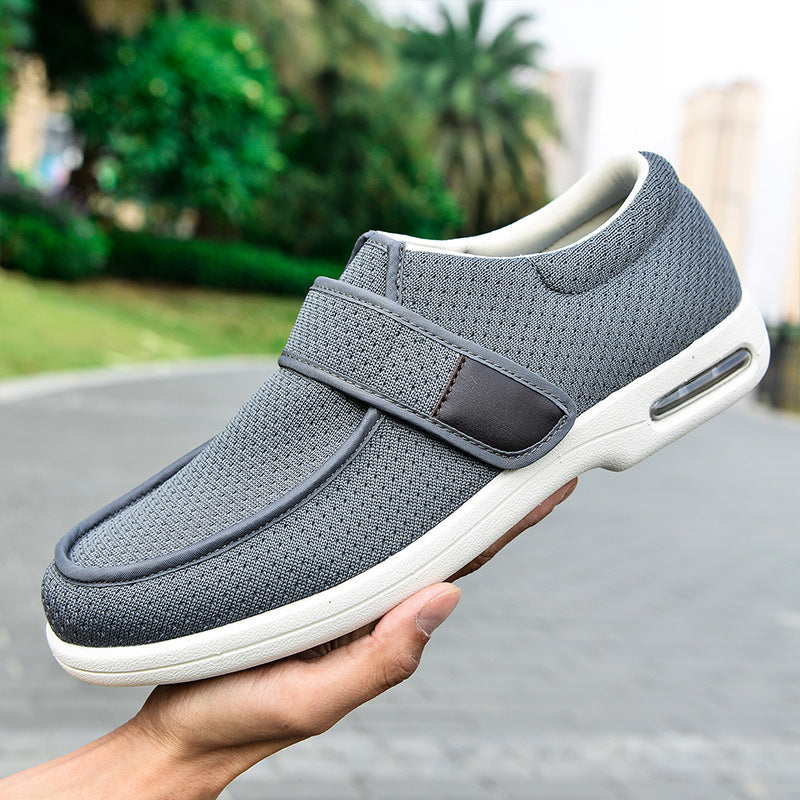 Elderly With Velcro Closure And Wide Opening Square-dancing Shoes For Moms