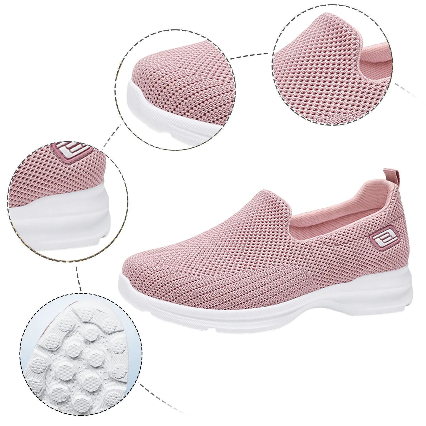 Women Sneakers Women's Spring And Summer Fashion Mesh Perforated Breathable Casual Shoes