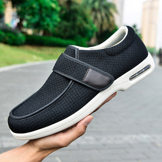 Elderly With Velcro Closure And Wide Opening Square-dancing Shoes For Moms