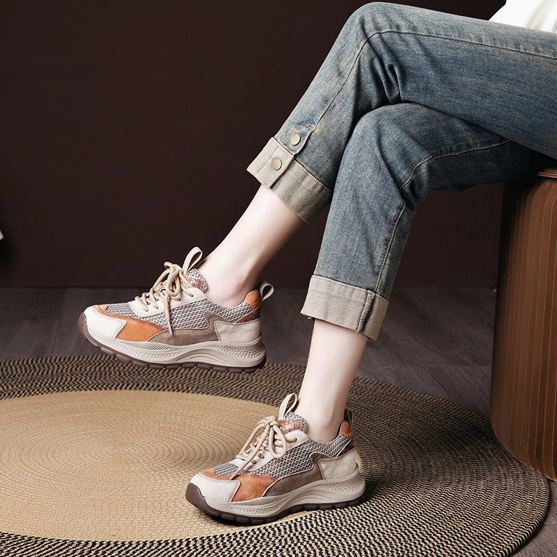 Womens Retro Casual Soft-soled Sneakers