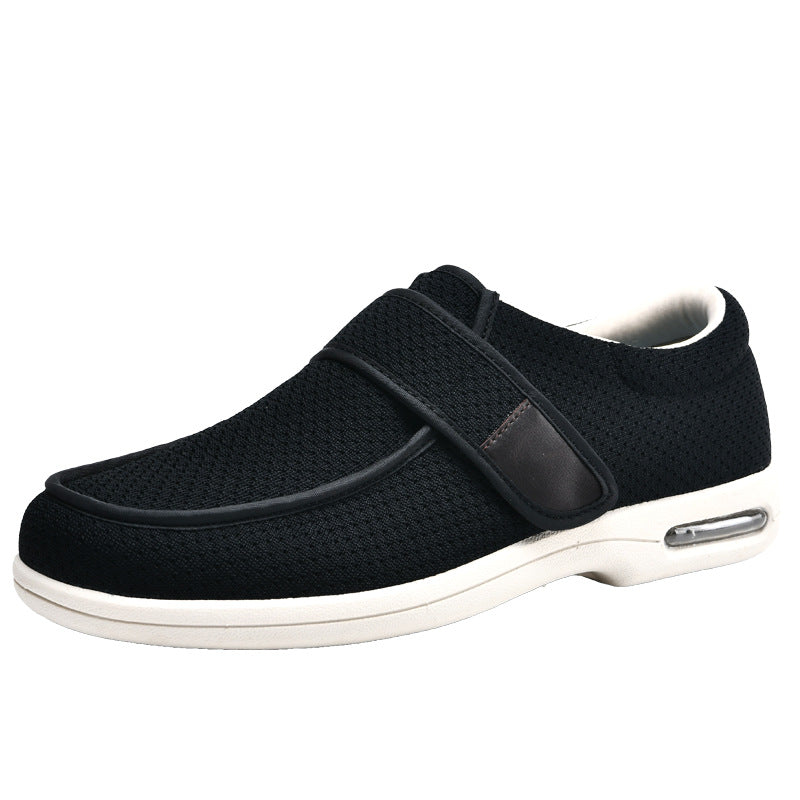 Elderly With Velcro Closure And Wide Opening Square-dancing Shoes For Moms