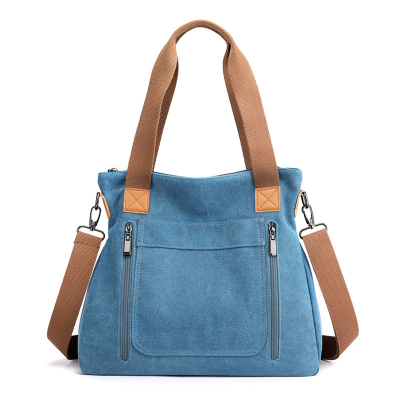Women Totes All-match Portable Large-capacity Female Canvas Casual Shoulder Bags